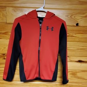 Boys full zip hooded Under Armour Coldgear top